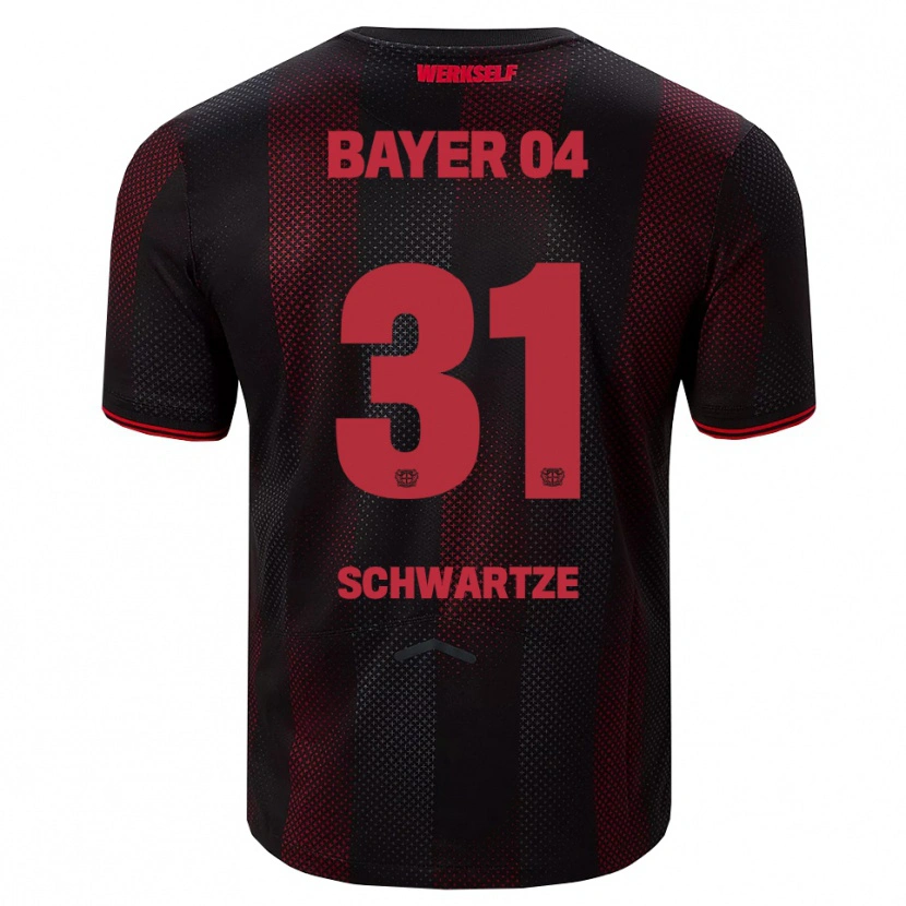 Danxen Men Paula Schwartze #31 Black Red Home Jersey 2025/26 T-Shirt