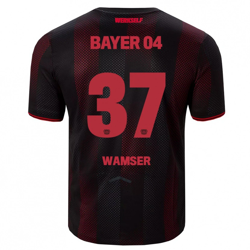 Danxen Men Carlotta Wamser #37 Black Red Home Jersey 2025/26 T-Shirt