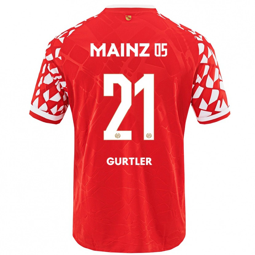 Danxen Men Lisa Gürtler #21 Red White Home Jersey 2025/26 T-Shirt