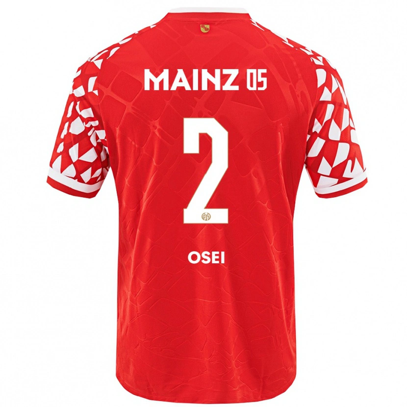Danxen Men David Osei #2 Red White Home Jersey 2025/26 T-Shirt