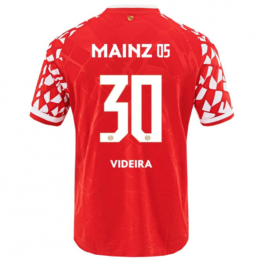 Danxen Men Jayson Videira #30 Red White Home Jersey 2025/26 T-Shirt