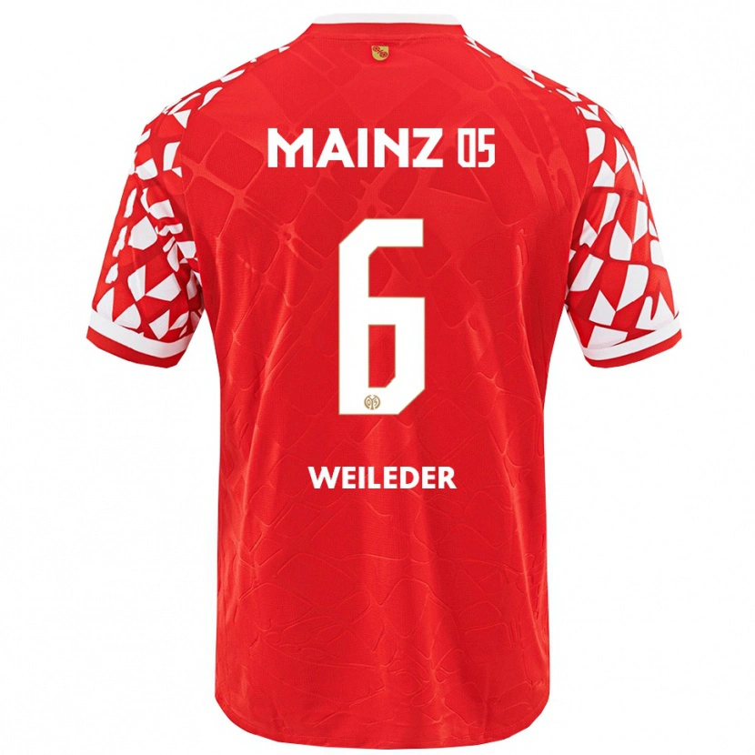 Danxen Men Tobias Weileder #6 Red White Home Jersey 2025/26 T-Shirt