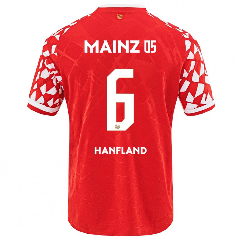 Danxen Men Paul Hanfland #6 Red White Home Jersey 2025/26 T-Shirt