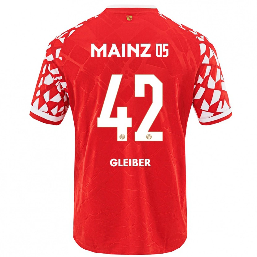 Danxen Men Daniel Gleiber #42 Red White Home Jersey 2025/26 T-Shirt