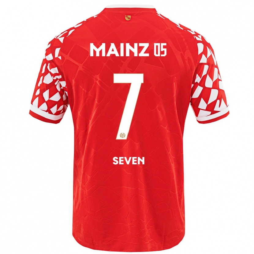 Danxen Men Justin Seven #7 Red White Home Jersey 2025/26 T-Shirt