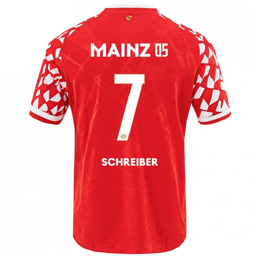 Danxen Men Philipp Schreiber #7 Red White Home Jersey 2025/26 T-Shirt