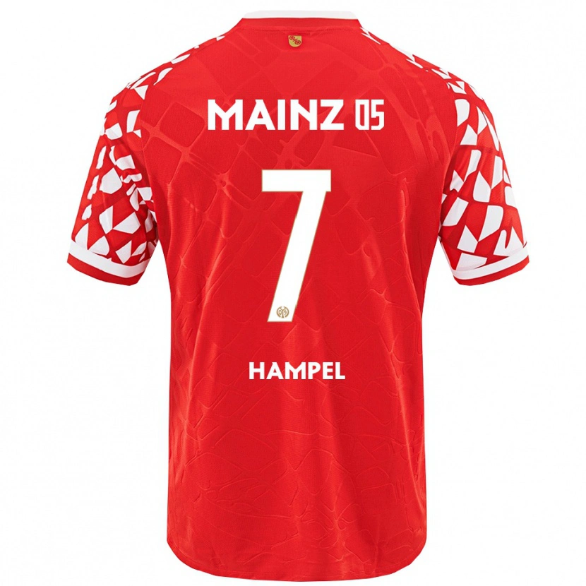Danxen Men Luca Hampel #7 Red White Home Jersey 2025/26 T-Shirt