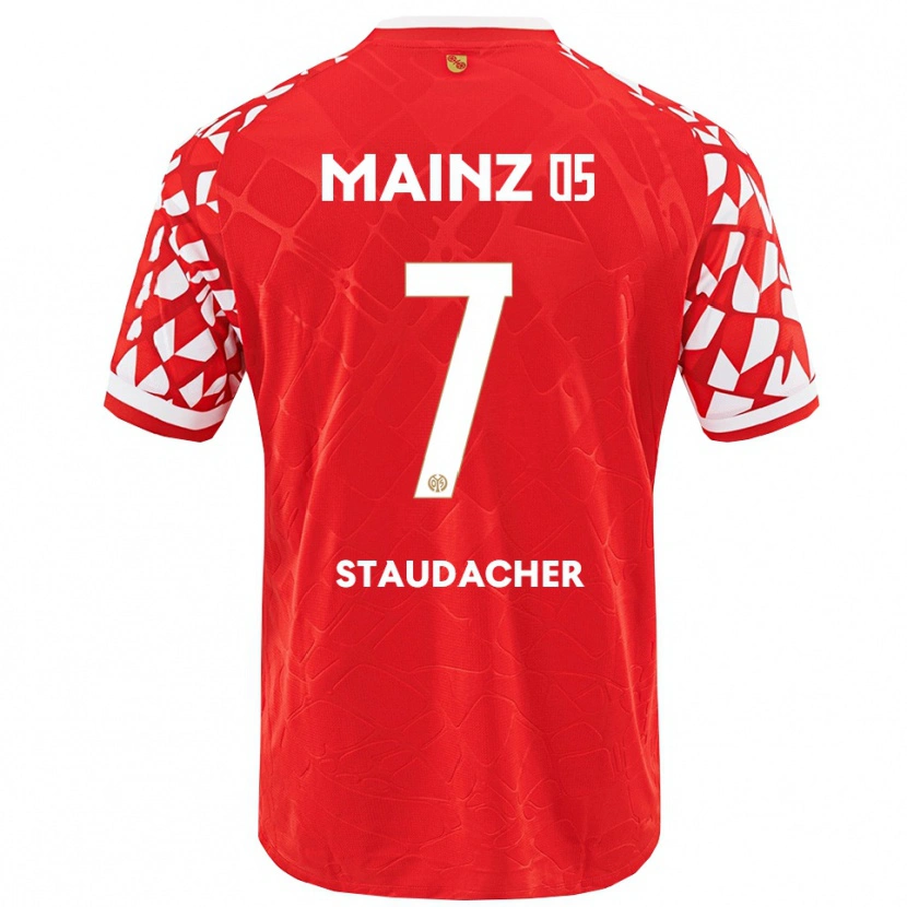 Danxen Men Leon Staudacher #7 Red White Home Jersey 2025/26 T-Shirt