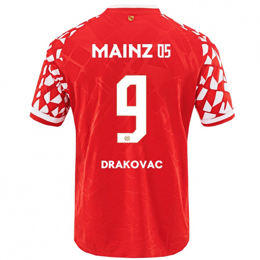 Danxen Men Benjamin Drakovac #9 Red White Home Jersey 2025/26 T-Shirt