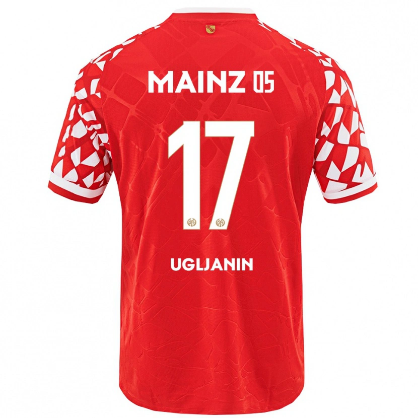 Danxen Men Jusuf Ugljanin #17 Red White Home Jersey 2025/26 T-Shirt