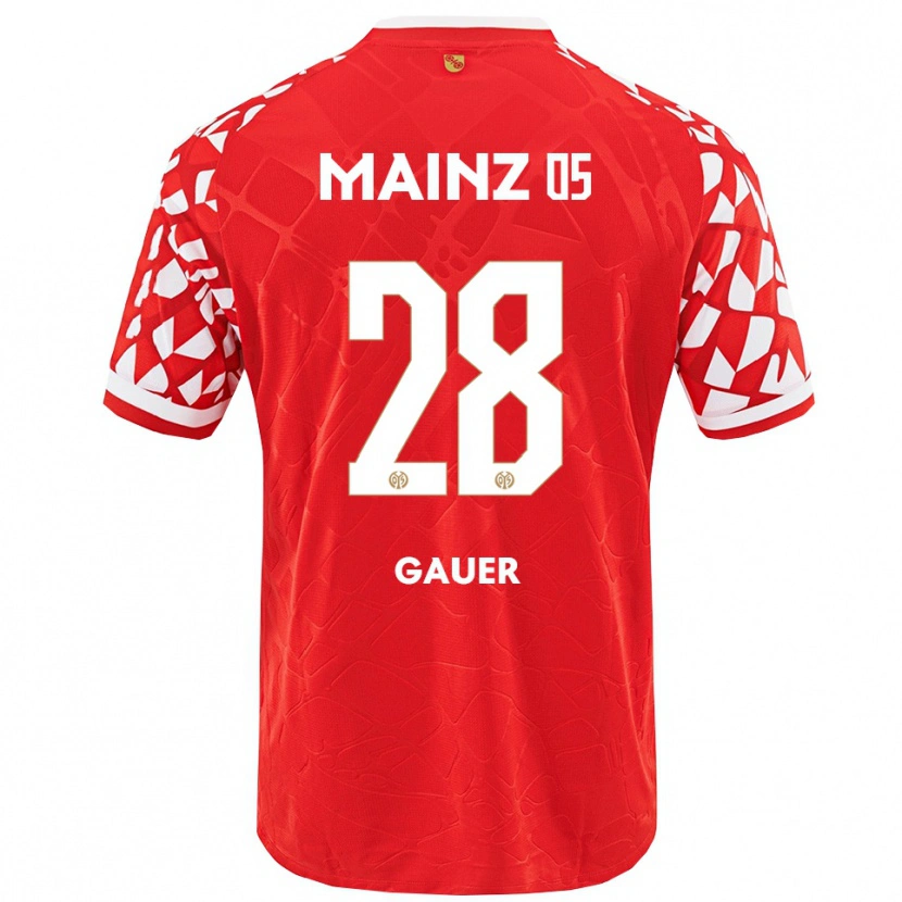 Danxen Men Luke Gauer #28 Red White Home Jersey 2025/26 T-Shirt