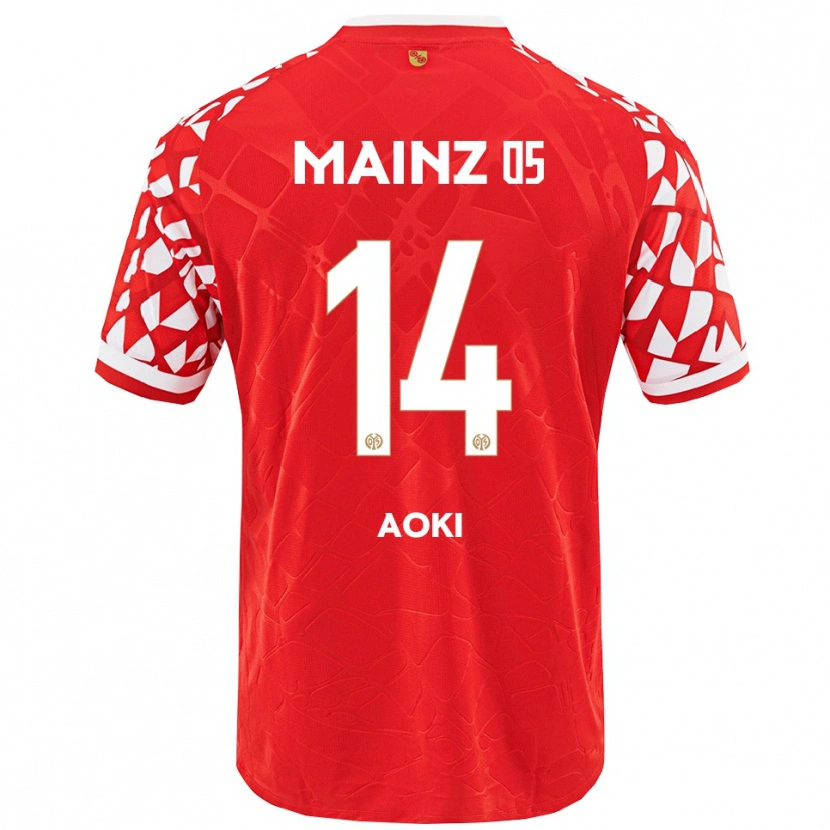 Danxen Men Hiyori Aoki #14 Red White Home Jersey 2025/26 T-Shirt
