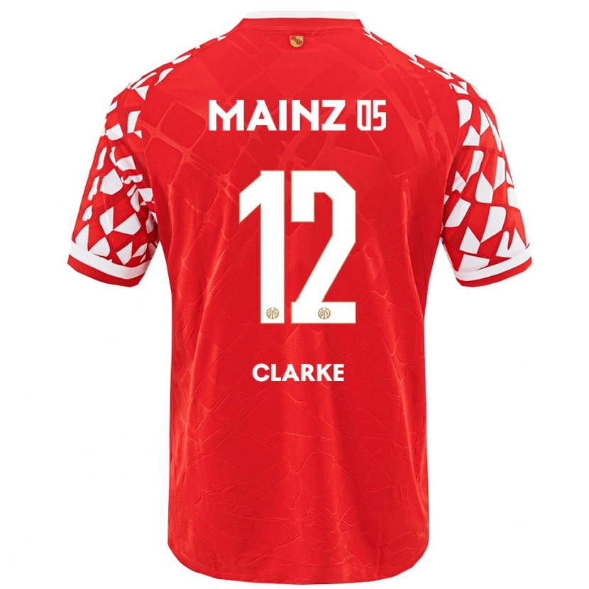 Danxen Men Sarah Clarke #12 Red White Home Jersey 2025/26 T-Shirt