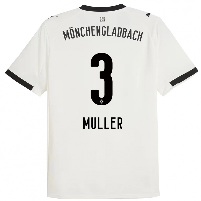 Danxen Men Barbara Müller #3 White Black Home Jersey 2025/26 T-Shirt