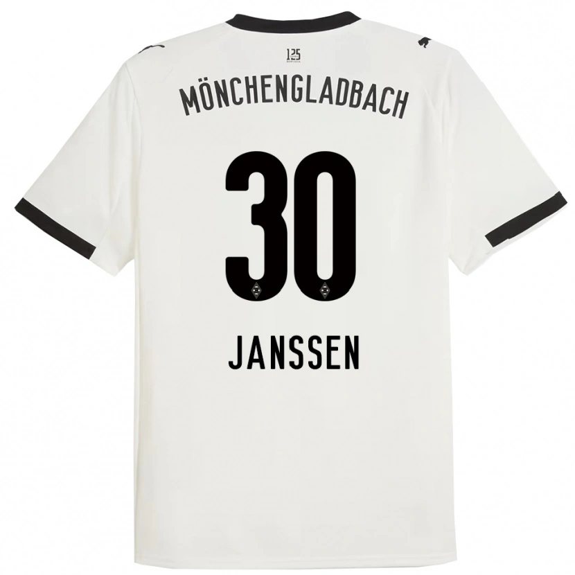 Danxen Men Annalena Janssen #30 White Black Home Jersey 2025/26 T-Shirt