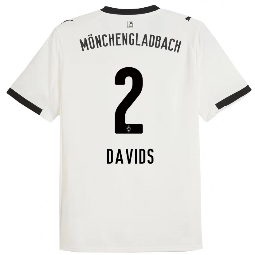 Danxen Men Leander Davids #2 White Black Home Jersey 2025/26 T-Shirt