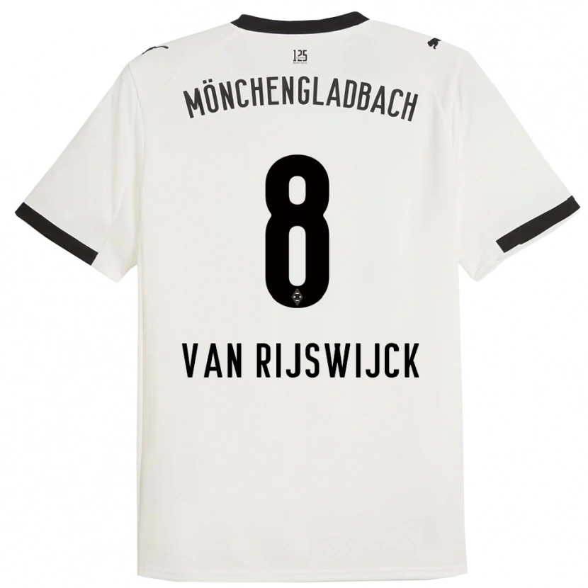 Danxen Men Britt Van Rijswijck #8 White Black Home Jersey 2025/26 T-Shirt