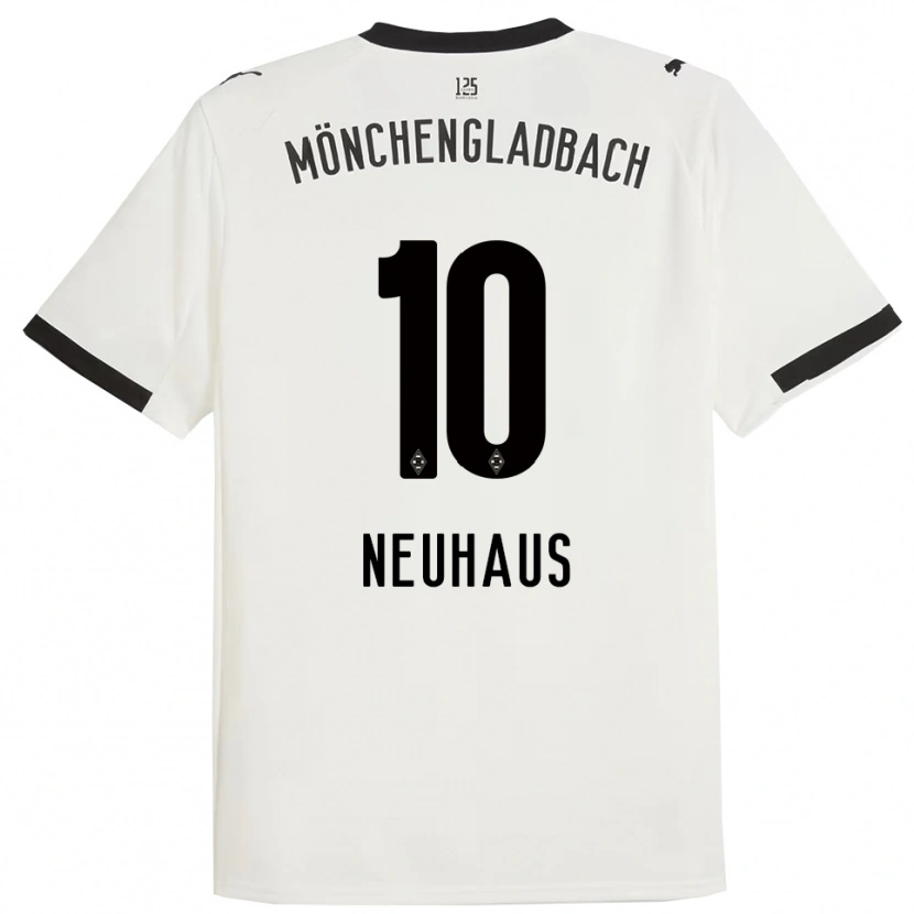 Danxen Men Florian Neuhaus #10 White Black Home Jersey 2025/26 T-Shirt