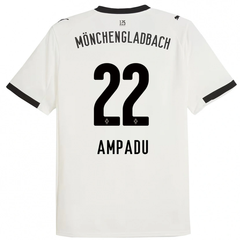 Danxen Men Leon Ampadu #22 White Black Home Jersey 2025/26 T-Shirt