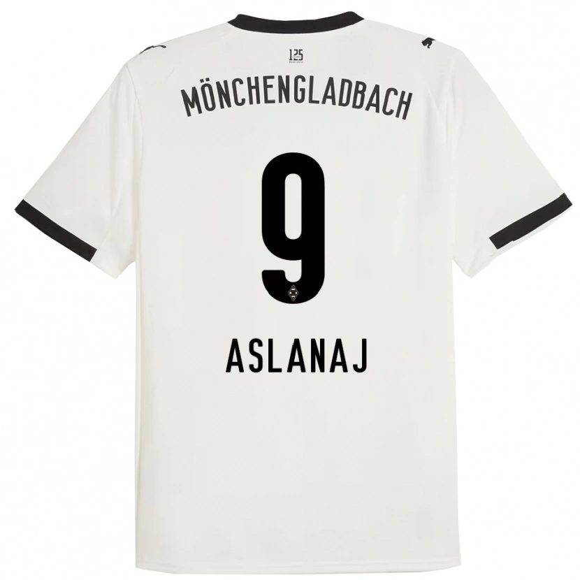 Danxen Men Flaka Aslanaj #9 White Black Home Jersey 2025/26 T-Shirt