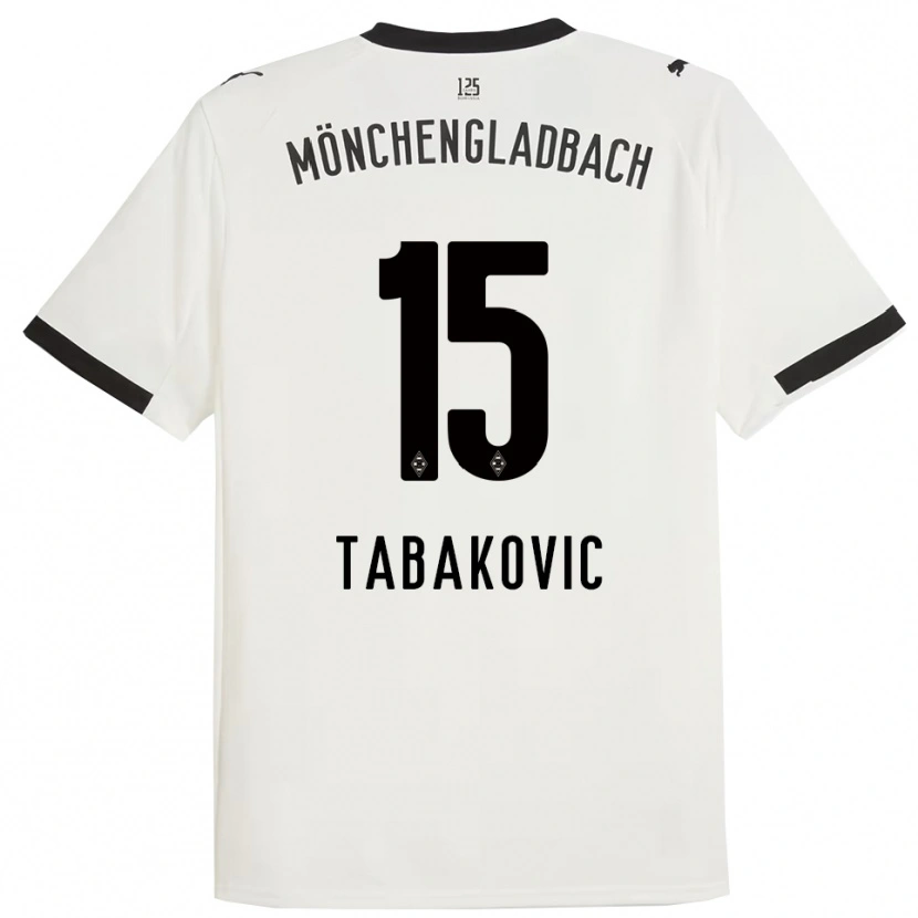 Danxen Men Haris Tabakovic #15 White Black Home Jersey 2025/26 T-Shirt