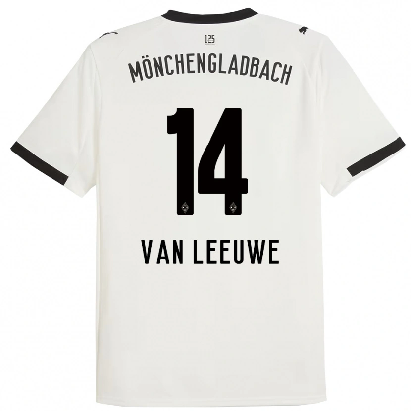 Danxen Men Kyra Van Leeuwe #14 White Black Home Jersey 2025/26 T-Shirt