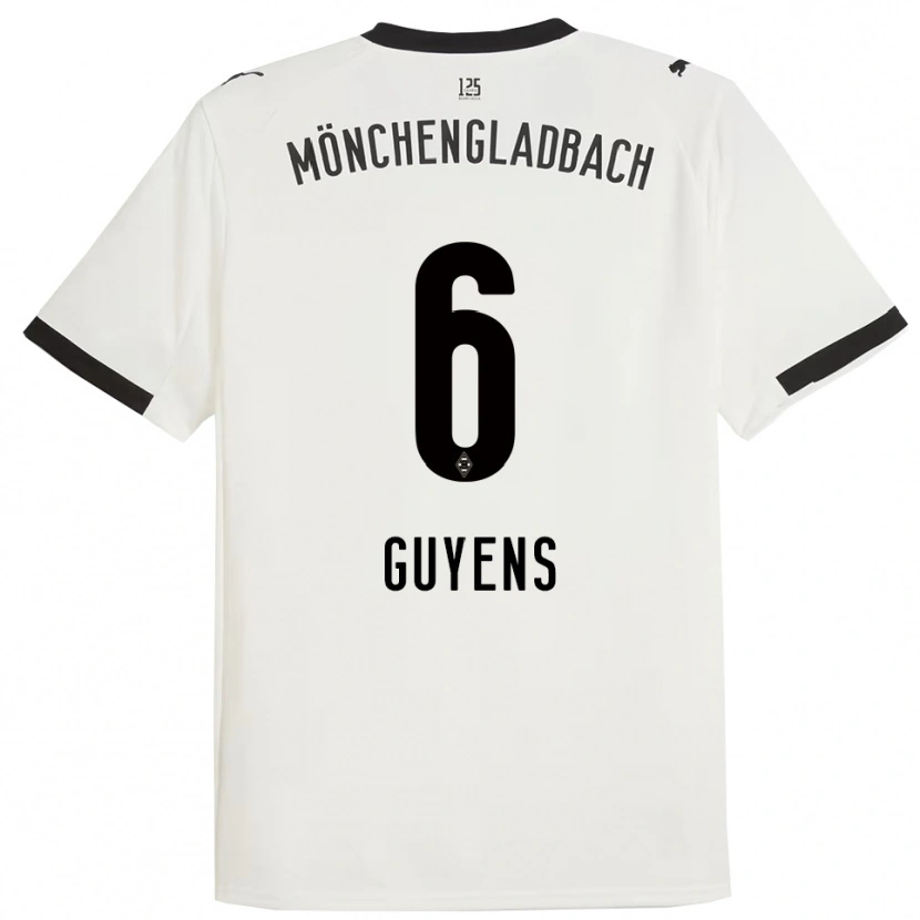 Danxen Men Emily Guyens #6 White Black Home Jersey 2025/26 T-Shirt