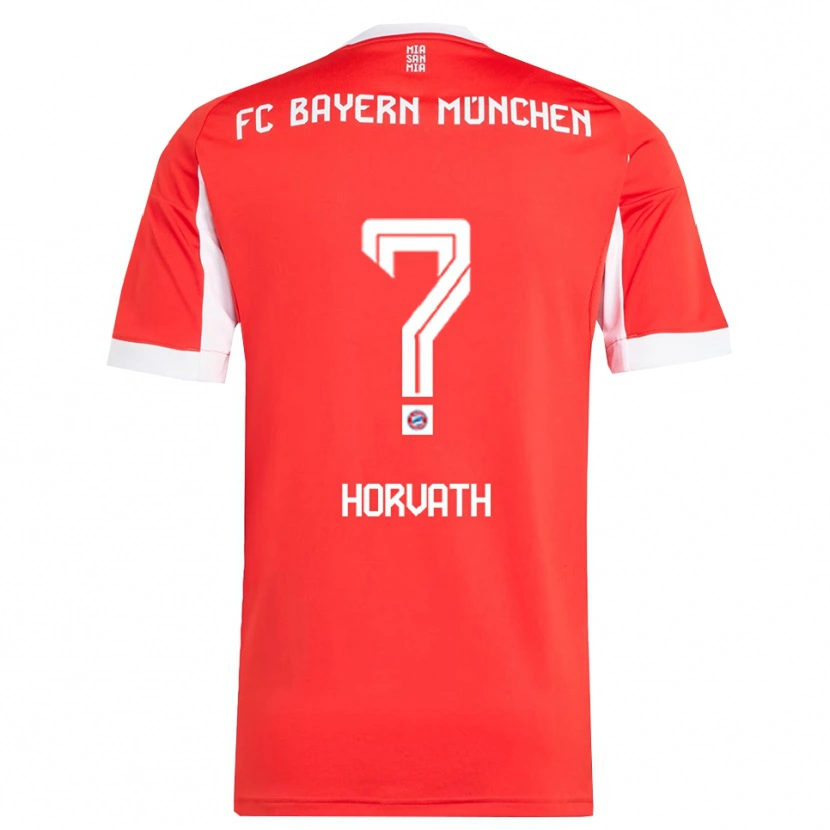Danxen Men Jakob Horvath #0 Red White Home Jersey 2025/26 T-Shirt