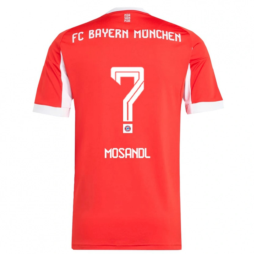 Danxen Men Moritz Mosandl #0 Red White Home Jersey 2025/26 T-Shirt