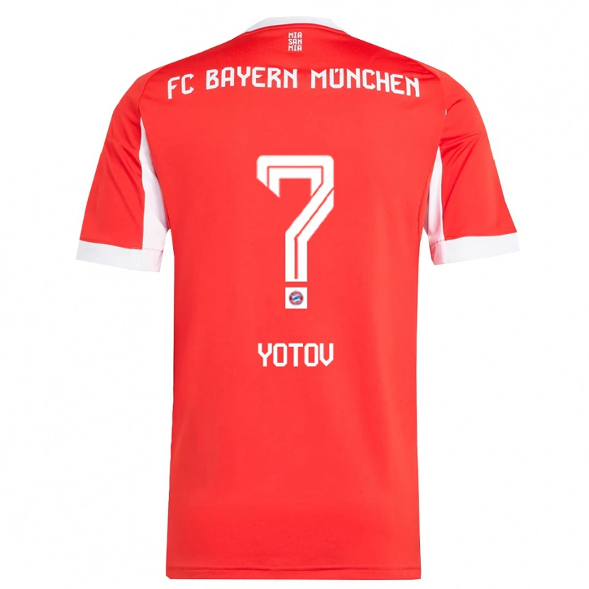 Danxen Men Valentin Yotov #0 Red White Home Jersey 2025/26 T-Shirt
