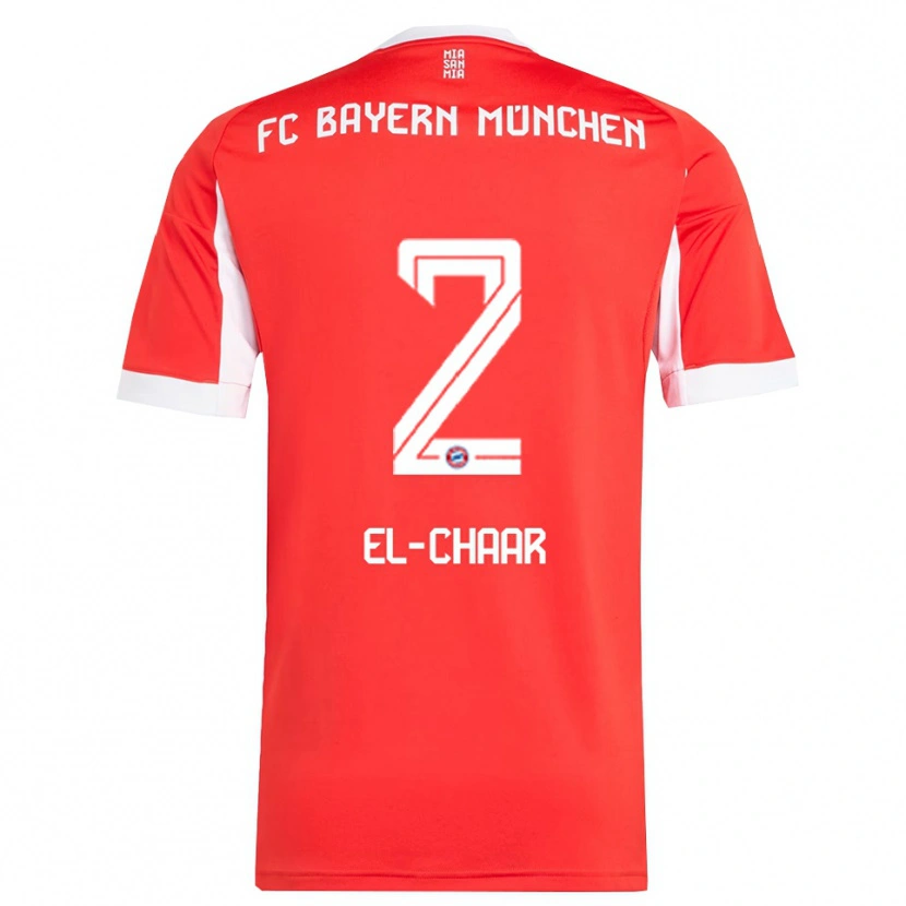 Danxen Men Adam El-Chaar #2 Red White Home Jersey 2025/26 T-Shirt