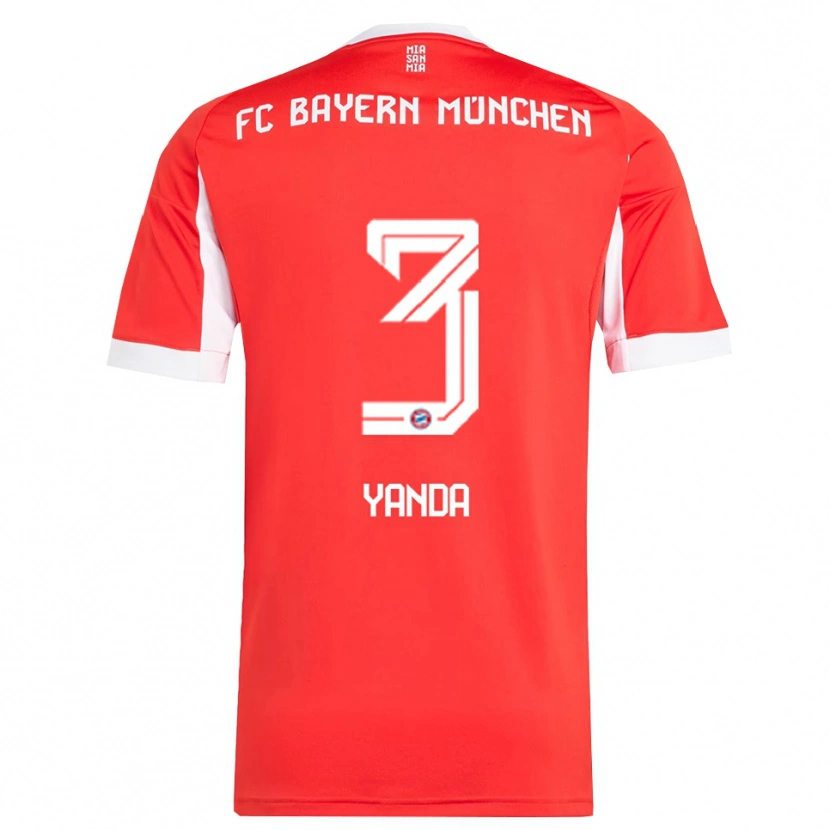 Danxen Men Julien Yanda #3 Red White Home Jersey 2025/26 T-Shirt