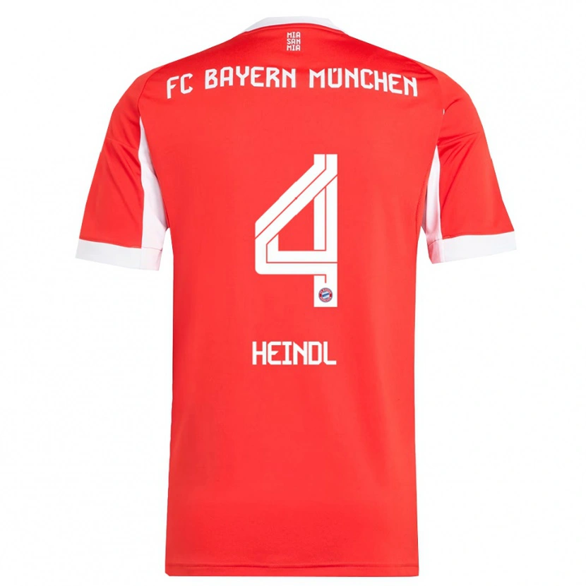Danxen Men David Heindl #4 Red White Home Jersey 2025/26 T-Shirt