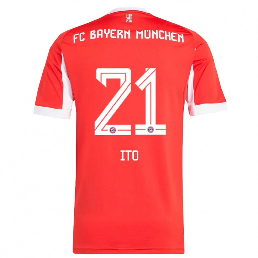 Danxen Men Hiroki Ito #21 Red White Home Jersey 2025/26 T-Shirt