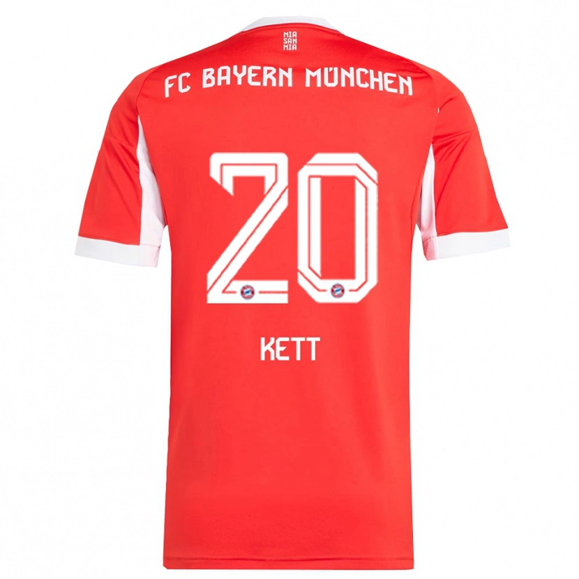 Danxen Men Franziska Kett #20 Red White Home Jersey 2025/26 T-Shirt
