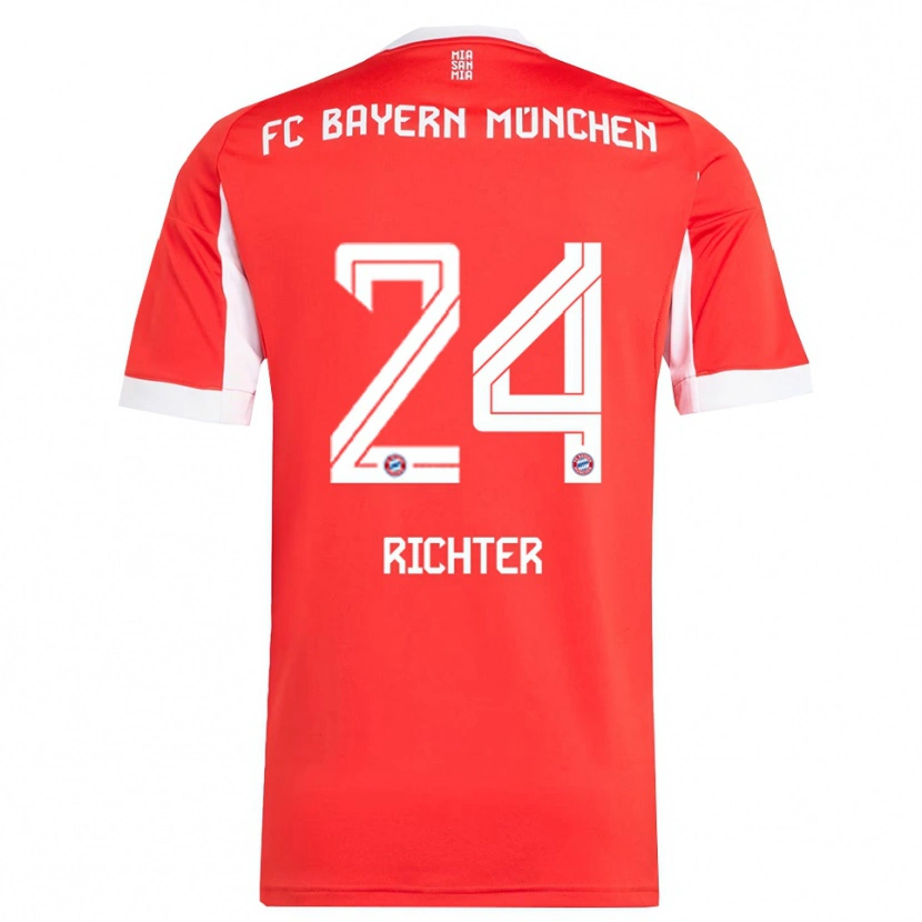 Danxen Men Louis Richter #24 Red White Home Jersey 2025/26 T-Shirt