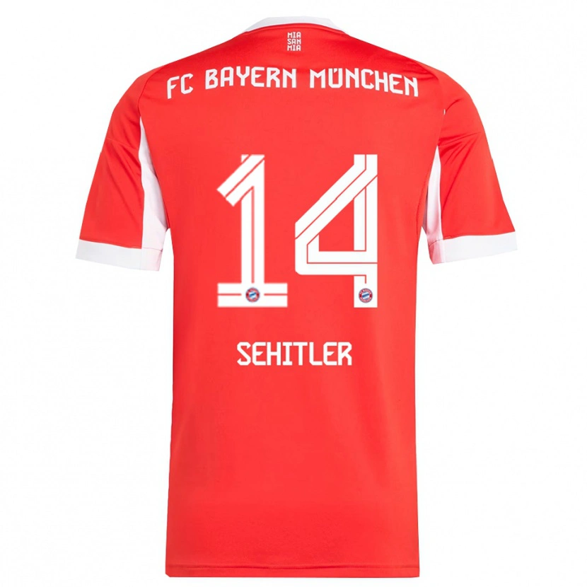 Danxen Men Alara Şehitler #14 Red White Home Jersey 2025/26 T-Shirt