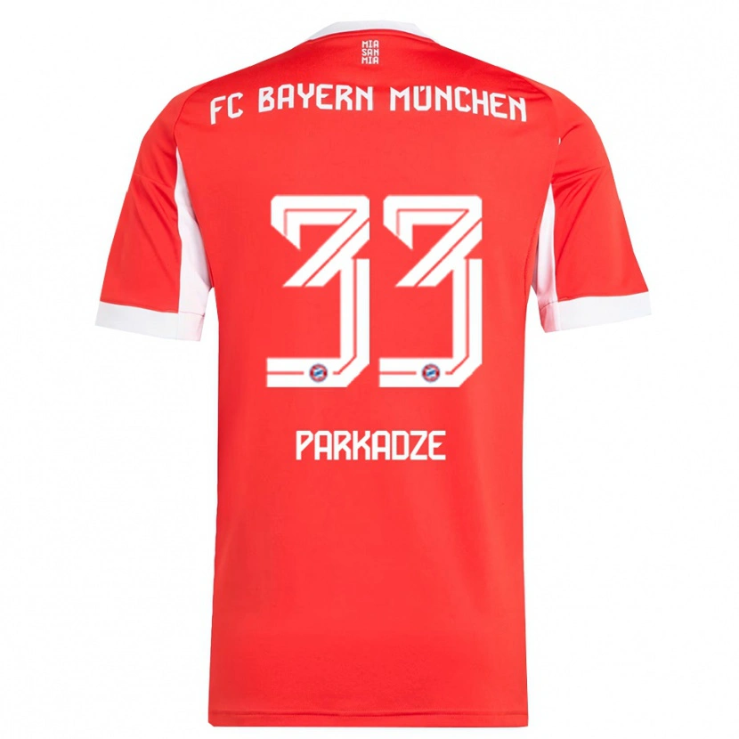 Danxen Men Luka Parkadze #33 Red White Home Jersey 2025/26 T-Shirt