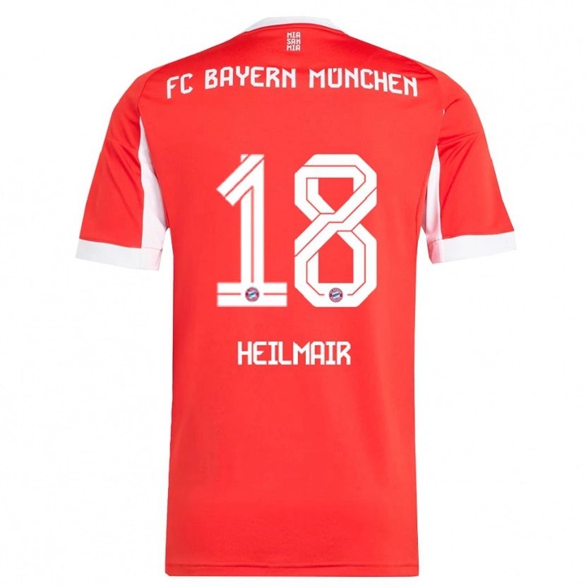 Danxen Men Hannes Heilmair #18 Red White Home Jersey 2025/26 T-Shirt
