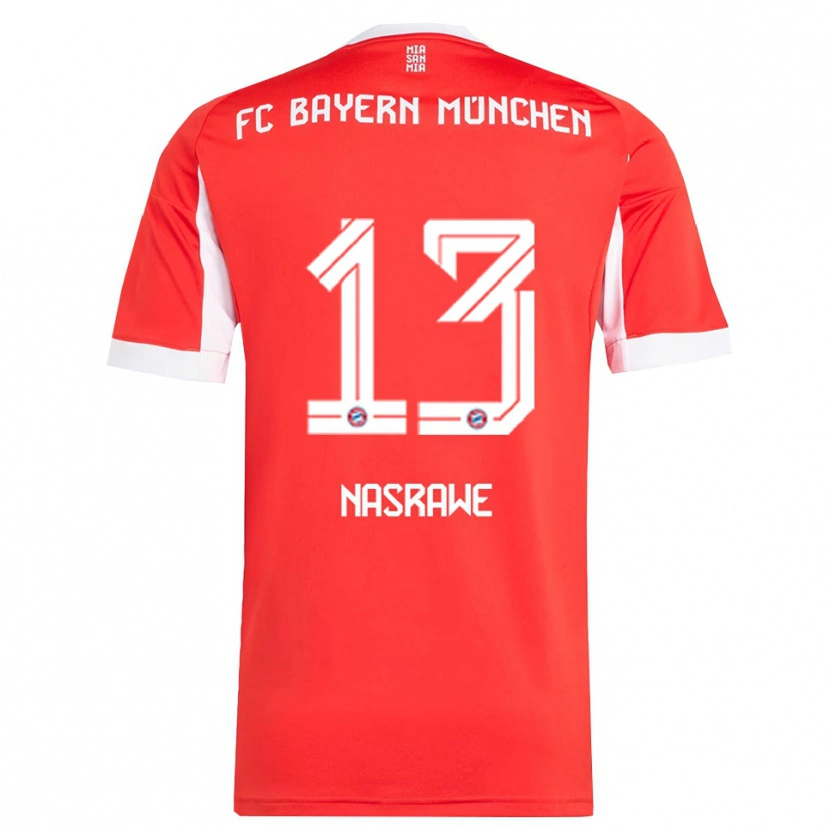 Danxen Men Jussef Nasrawe #13 Red White Home Jersey 2025/26 T-Shirt