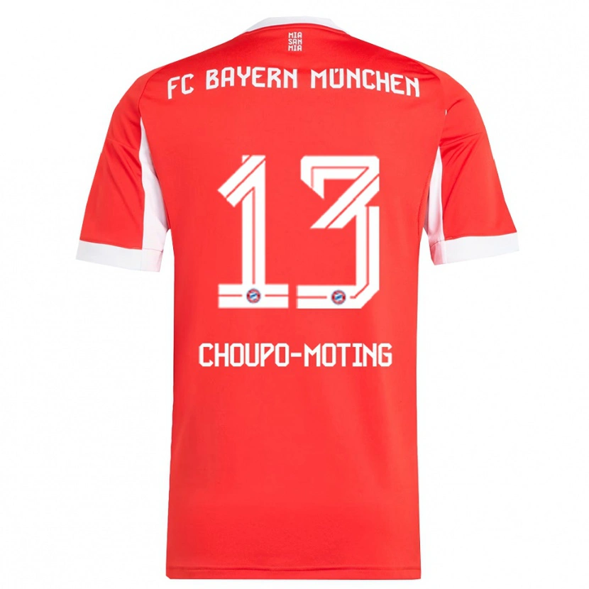 Danxen Men Eric Maxim Choupo-Moting #13 Red White Home Jersey 2025/26 T-Shirt