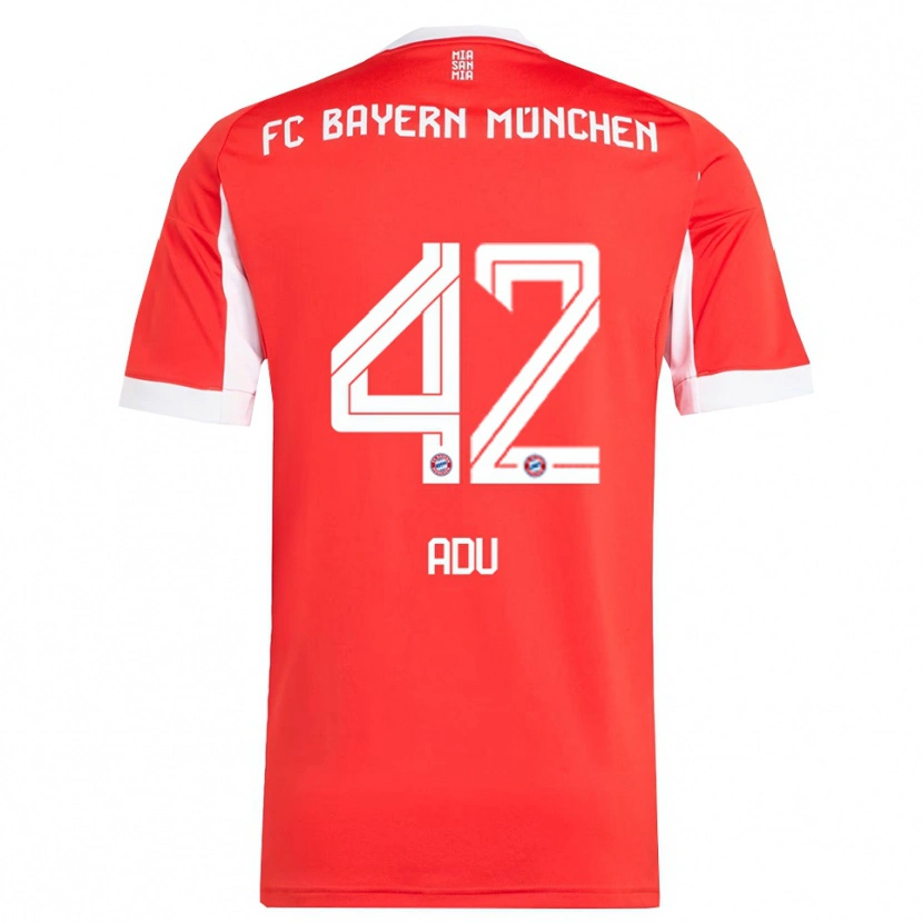 Danxen Men Gibson Adu #42 Red White Home Jersey 2025/26 T-Shirt