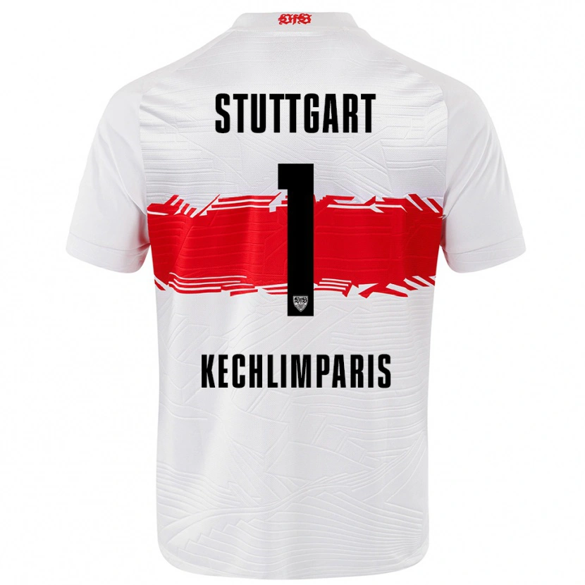 Danxen Men Ioannis Kechlimparis #1 White Red Home Jersey 2025/26 T-Shirt