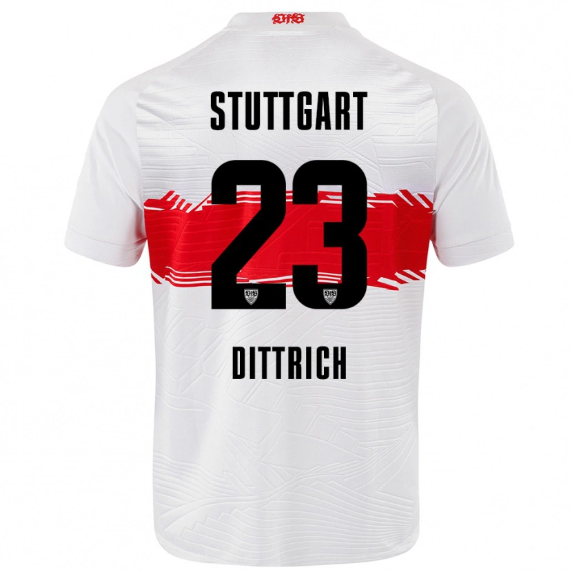 Danxen Men Robin Dittrich #23 White Red Home Jersey 2025/26 T-Shirt