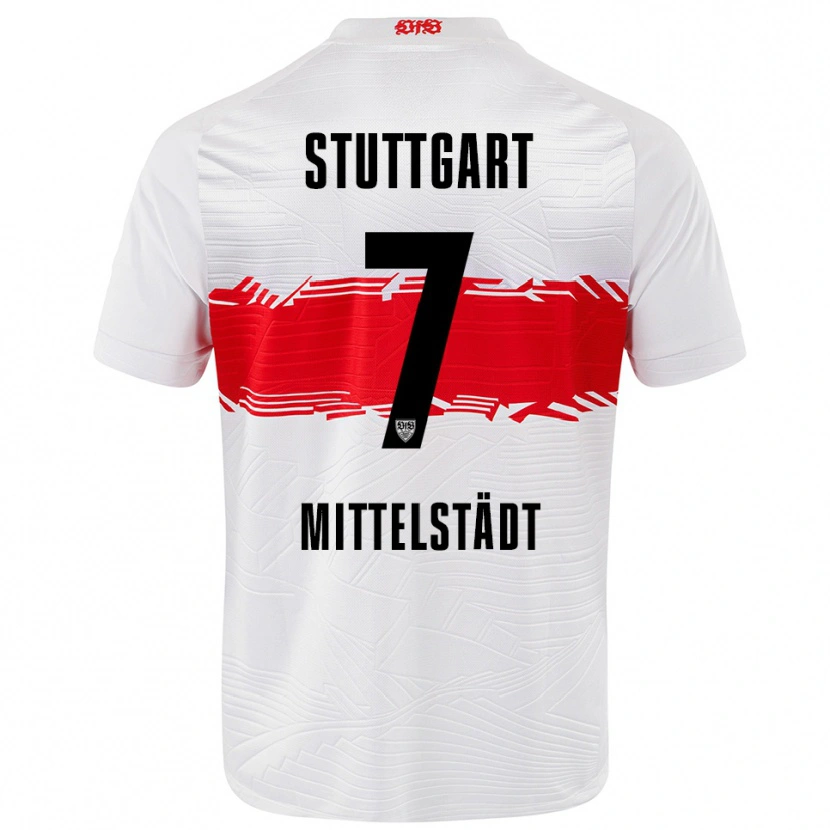 Danxen Men Maximilian Mittelstädt #7 White Red Home Jersey 2025/26 T-Shirt