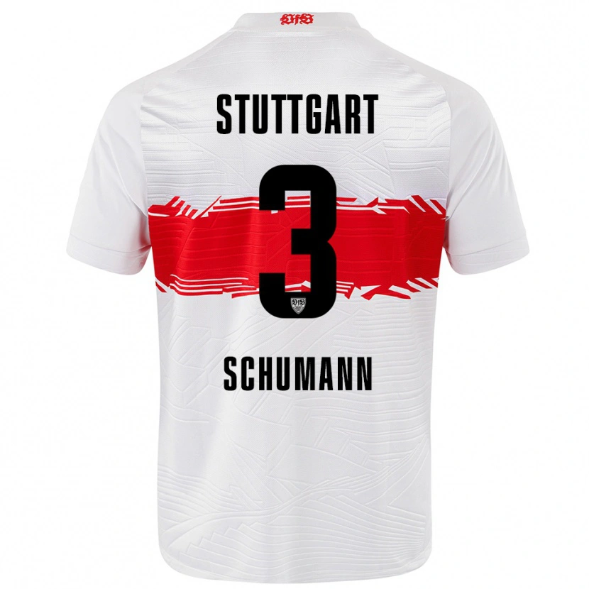 Danxen Men Frederik Schumann #3 White Red Home Jersey 2025/26 T-Shirt