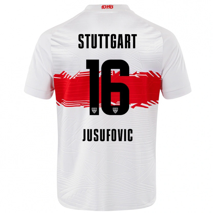 Danxen Men Farah Jusufović #16 White Red Home Jersey 2025/26 T-Shirt