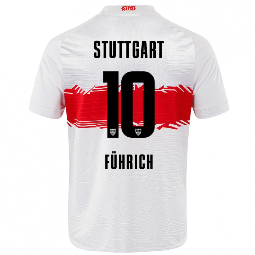 Danxen Men Chris Führich #10 White Red Home Jersey 2025/26 T-Shirt