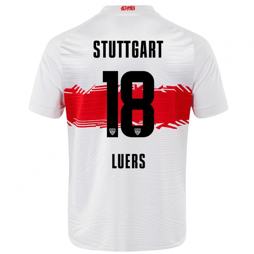 Danxen Men Julian Lüers #18 White Red Home Jersey 2025/26 T-Shirt