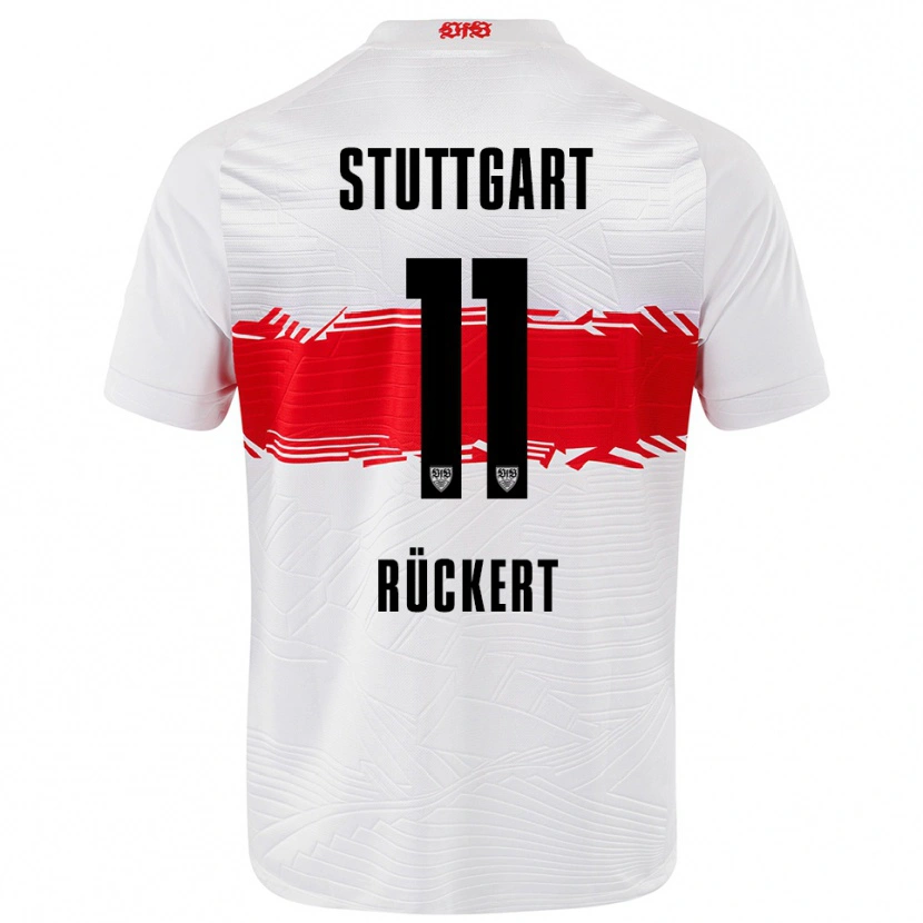 Danxen Men Rosa Rückert #11 White Red Home Jersey 2025/26 T-Shirt